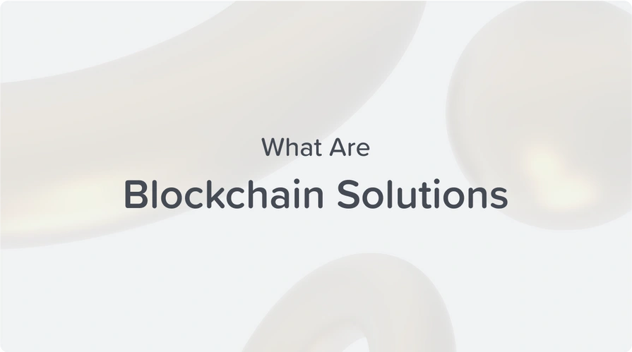 what are blockchain solutions