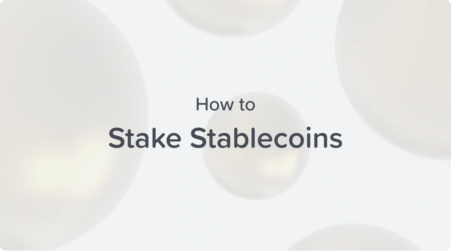 how to stake stablecoins