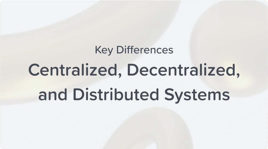 centralized decentralized distributed systems