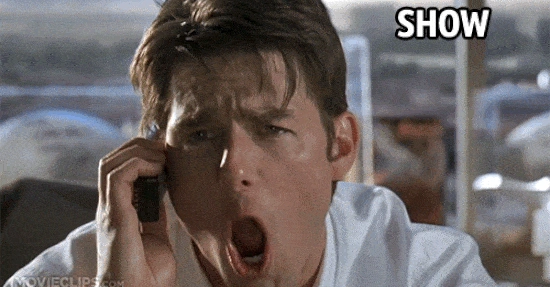Tom Cruise ist als Jerry Maguire auf der Suche nach dem Schotter.