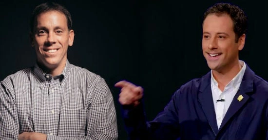 Axios and Cheddar founders, Jim VandeHei and Jon Steinberg