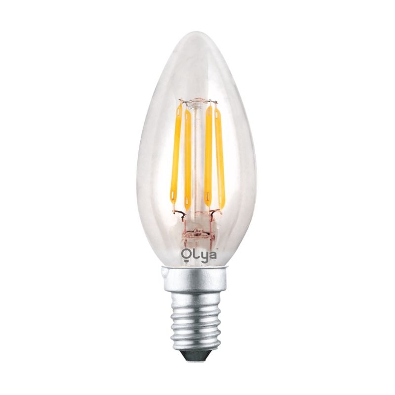 LAMPE OLYA LED BOUGIE FILAMENT  E14 4W 2700K