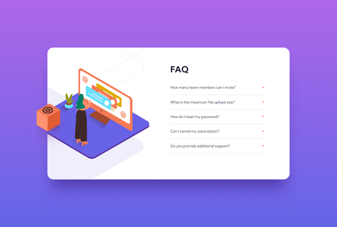 Using Sass and HTML5 to create a FAQ card