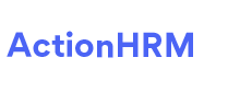 ActionHRM blue text logo