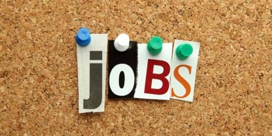 Jobs pinned on noticeboard