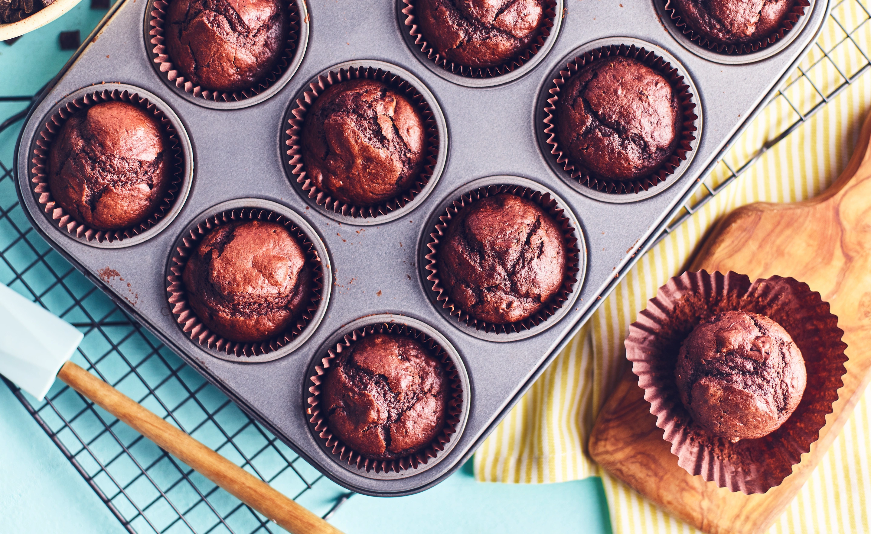  Dark Chocolate Chunk Muffins