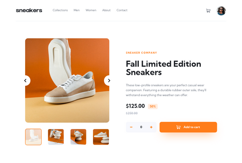 E-commerce product page