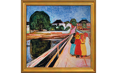 Product afbeelding: Munch - Meisjesgroep op een brug (1902)