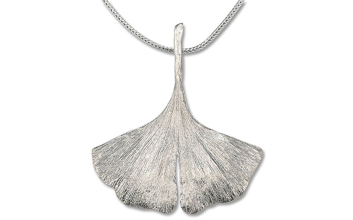 Product afbeelding: Ginkgo - collier in sterling zilver 925