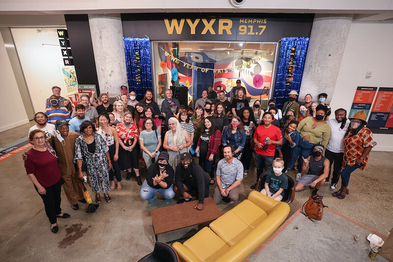 Group shot of the WYXR volunteer team