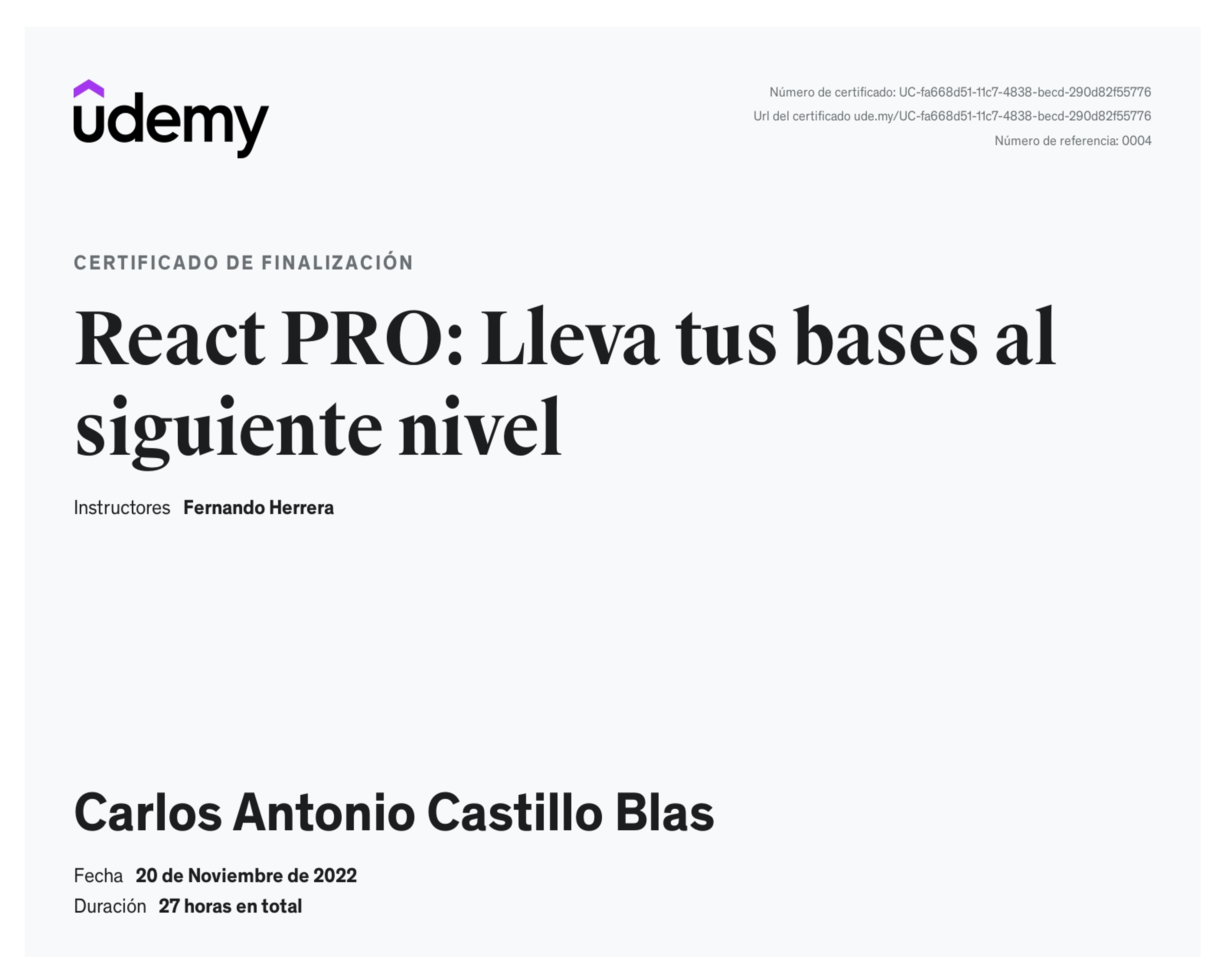 React PRO: Lleva tus bases al siguiente nivel