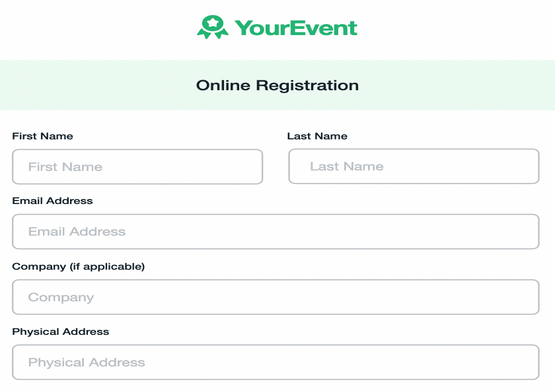 Online Registration Form