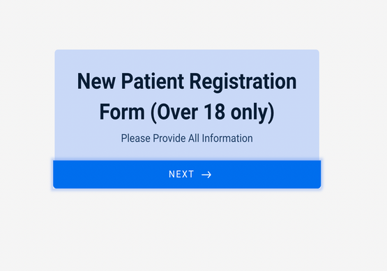 New Patient Registration (Multistep Template)
