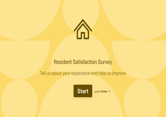 Resident Satisfaction Survey Template (Home & Appartment)