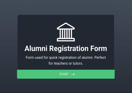 Nice Alumni Registration Form Template