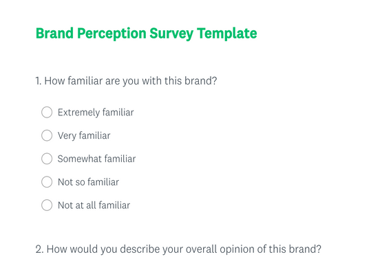 Brand Perception Survey