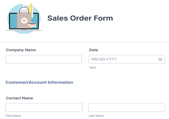 Simple Sales Order Form (Free Version)