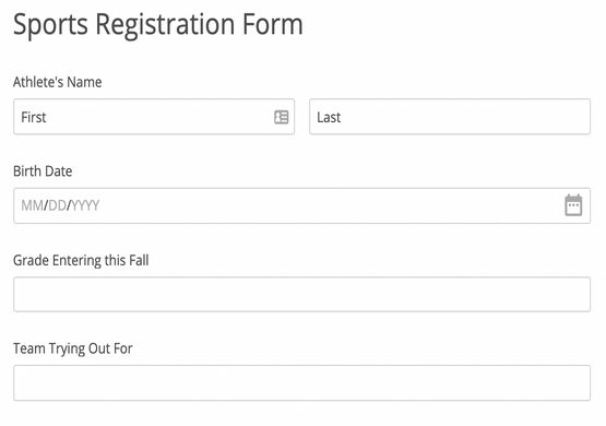Registration Form For Cricket Class
