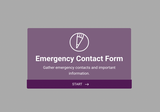 Multistep Emergency Contact Form Template