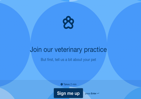 Veterinary New Client Form Template