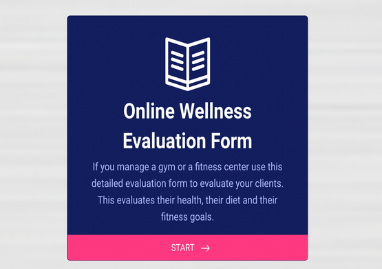 Fitness Coaching Evaluation Online Form