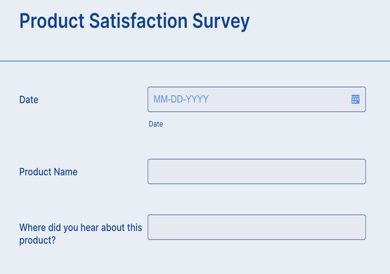 Product Satisfaction Survey