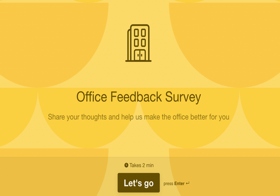 Interior Design Feedback Questionnaire (Office Space)