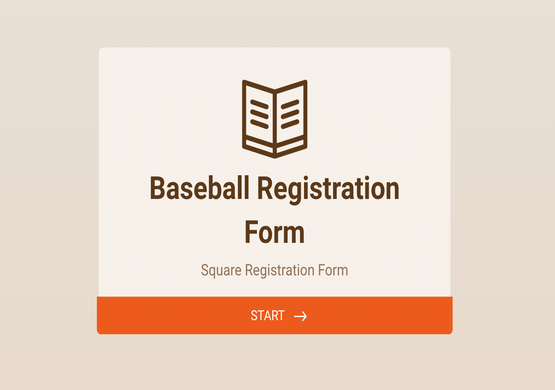 Baseball Camp Sign-up Form Template