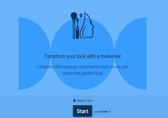 Conversational Form For Makeup Consultation
