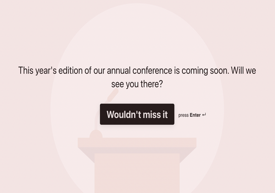 Conversational Registration Form For a Conference