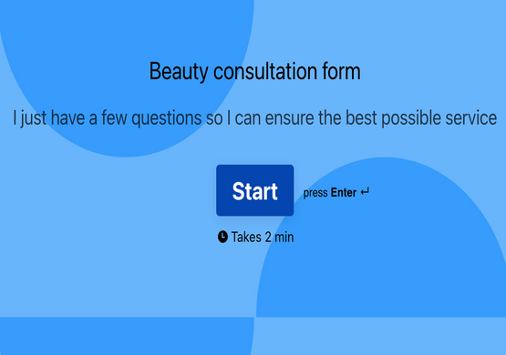 Skin Care Consultation Form Template