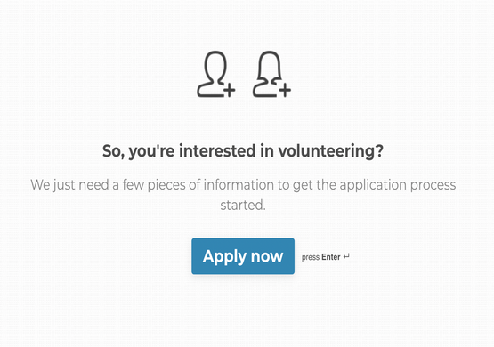 Online Volunteer Application Form