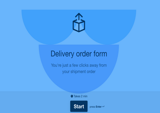 Courier Delivery Request Form