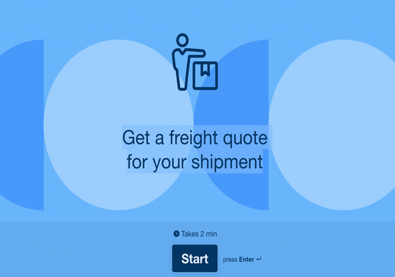 Shipping Quote Request Form