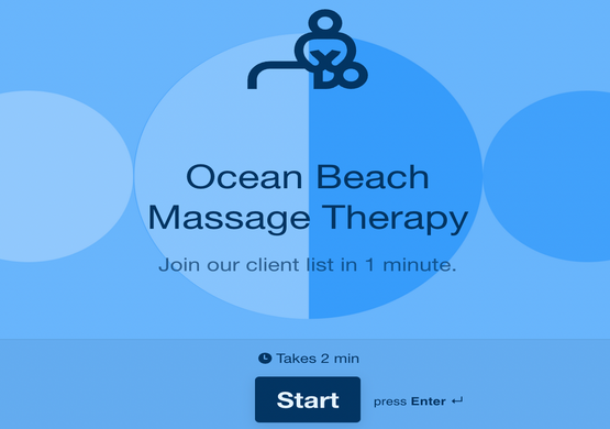Free Consultation Form for Massage Therapy