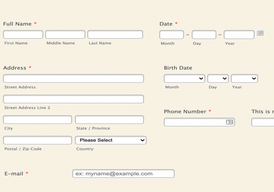 Basic Consultation Form for Massage Salon