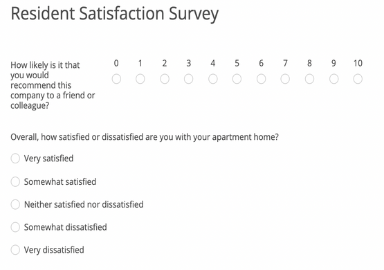 Resident Satisfaction Surveys  Apartment Resident Survey Software