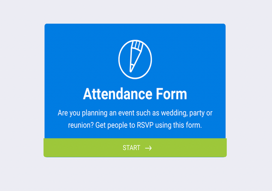 Short Attendance Tracking Form for Students