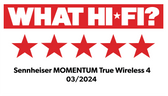What Hi-Fi_ 5 star logo_ Sennheiser MOMENTUM True Wireless 4