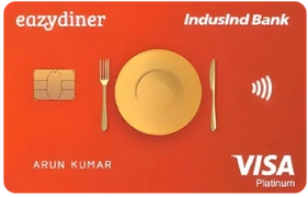 EazyDiner IndusInd Platinum Credit Card