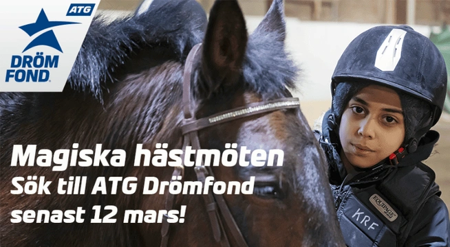 ATG Drömfond – 100 000 kronor till ett hästprojekt!