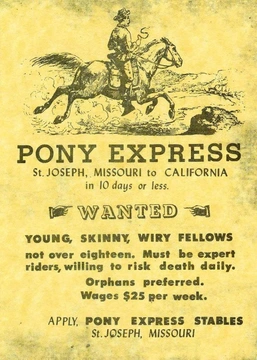 Historie Pony Expressu v USA