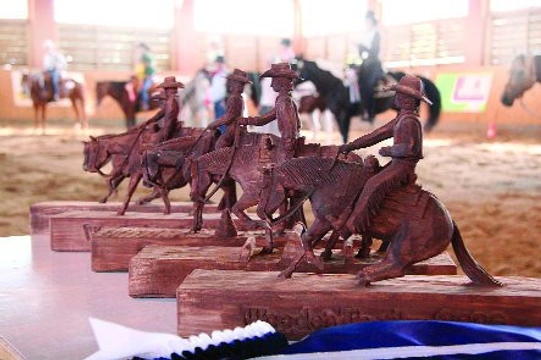 Dřevěné sošky pro vítěze Wooden Trophy