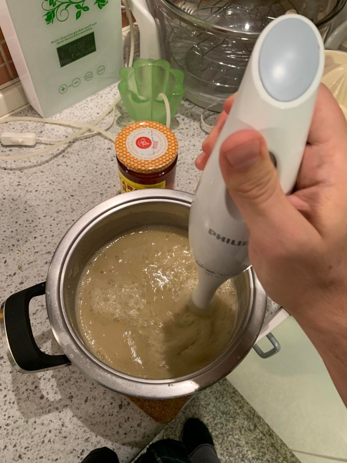 Step 8 for the Mercimek Corbasi recipe