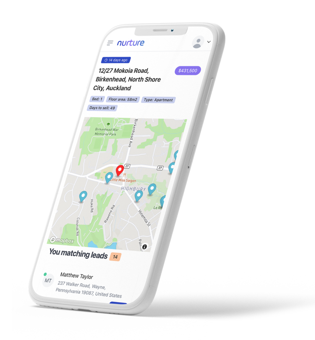 Nurture Application screenshot
