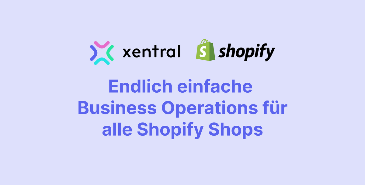 Shopify local erp programm xentral software