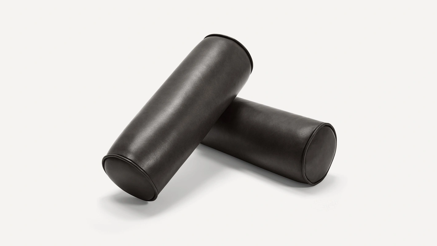 Leather bolster store pillow