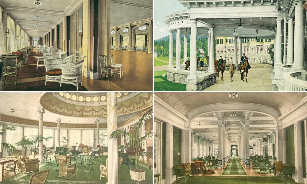 Postcard images of the Omni Mount Washington Resort