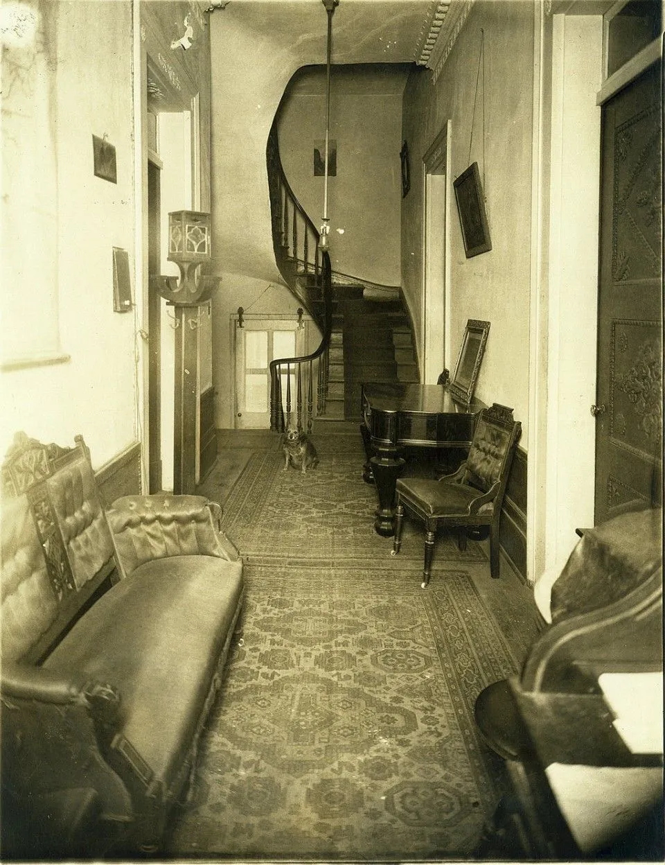 Interior hallway and staircase of the LaLaurie Mansion