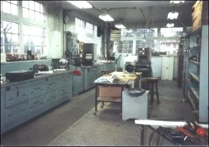 Interior of the machine shop